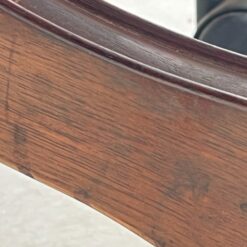 Raudonmedžio reguliuojamo aukščio darbo krėslas su oda 74x68x105(+4) cm, 50(+4) cm