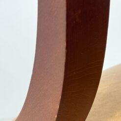 Raudonmedžio reguliuojamo aukščio darbo krėslas su oda 74x68x105(+4) cm, 50(+4) cm