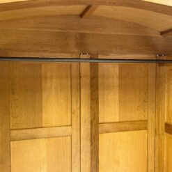 Plati ąžuolinė keturių durų rūbų spinta 66x249x214 cm