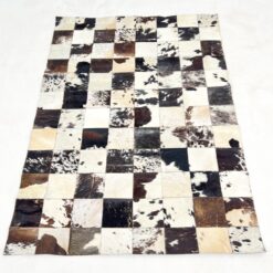 Skiautinis natūralaus kailio kilimas 228x159x0,2 cm