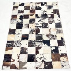 Skiautinis natūralaus kailio kilimas 228x159x0,2 cm