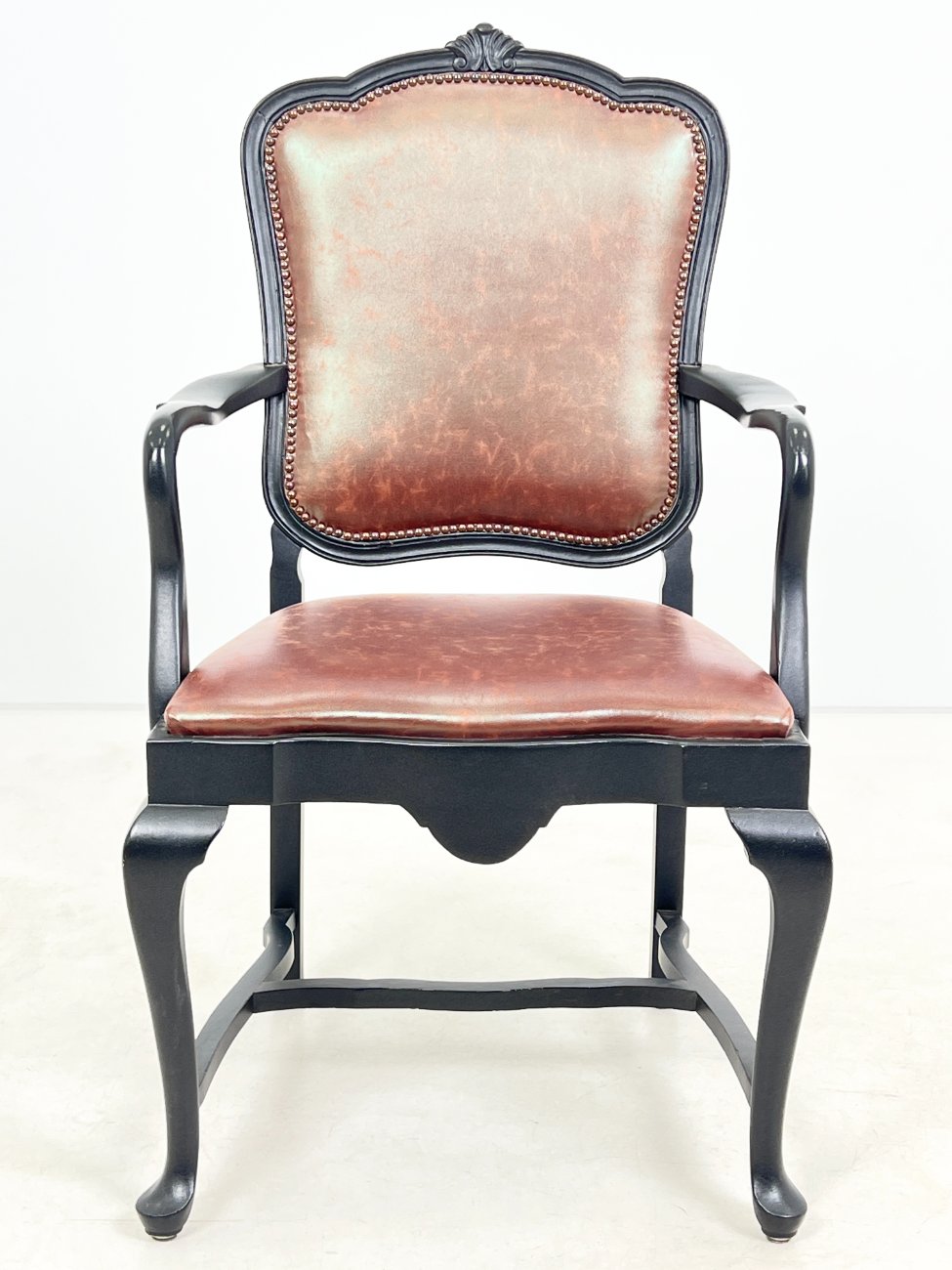 HK1466-valgomojo-kreslai-3 Mediniai krėslai su eko oda 2 vnt. komplektas 60x66x112 cm, 51 cm