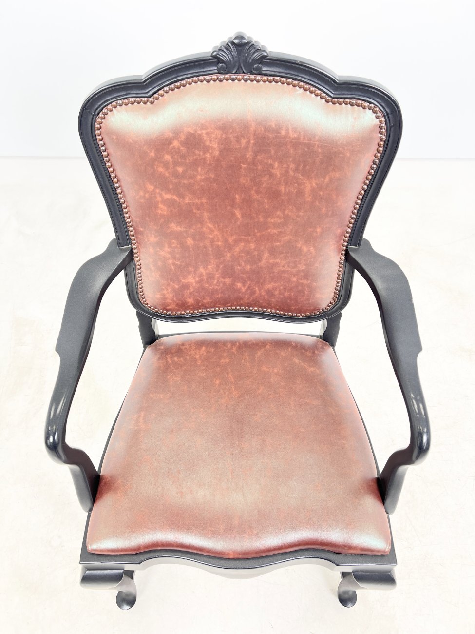 HK1466-valgomojo-kreslai-6 Mediniai krėslai su eko oda 2 vnt. komplektas 60x66x112 cm, 51 cm