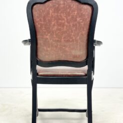 Mediniai krėslai su eko oda 2 vnt. komplektas 60x66x112 cm, 51 cm