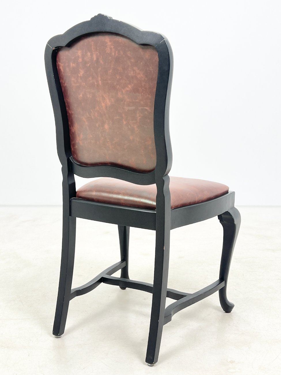 HK1469-kedes-10 Medinės kėdės su eko oda 4 vnt. komplektas 56x52x101 cm, 52 cm