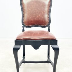 Medinės kėdės su eko oda 4 vnt. komplektas 56x52x101 cm, 52 cm