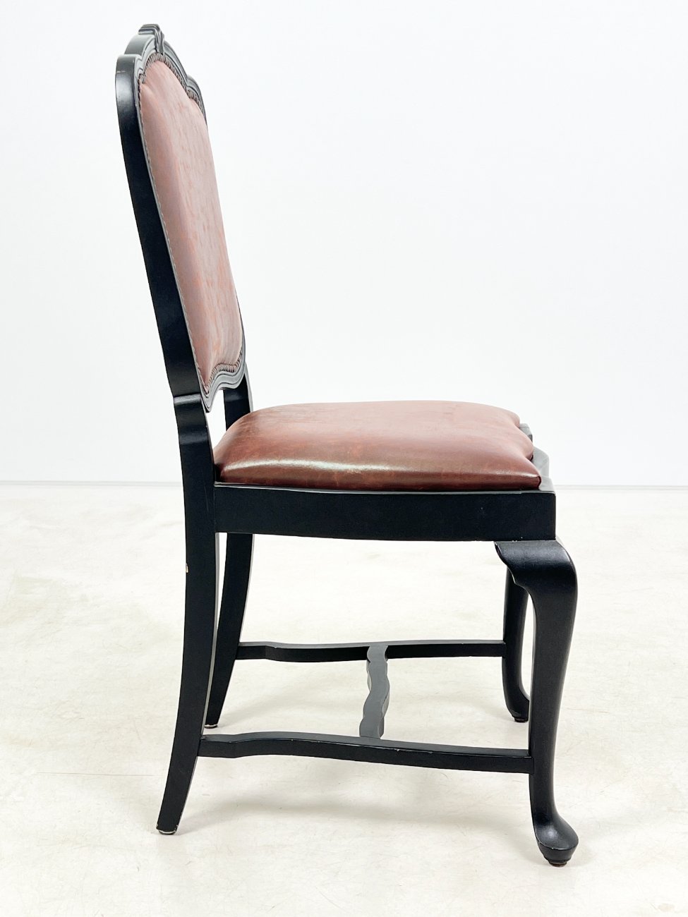 HK1469-kedes-4 Medinės kėdės su eko oda 4 vnt. komplektas 56x52x101 cm, 52 cm