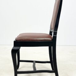 Medinės kėdės su eko oda 4 vnt. komplektas 56x52x101 cm, 52 cm