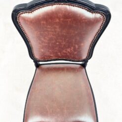 Medinės kėdės su eko oda 4 vnt. komplektas 56x52x101 cm, 52 cm