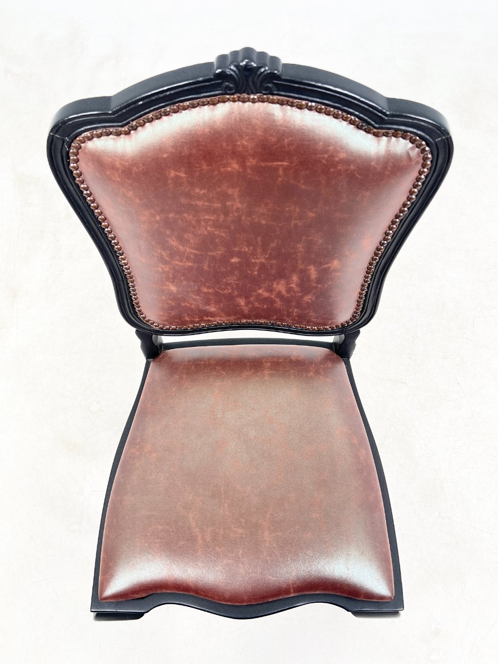 HK1469-kedes-6 Medinės kėdės su eko oda 4 vnt. komplektas 56x52x101 cm, 52 cm