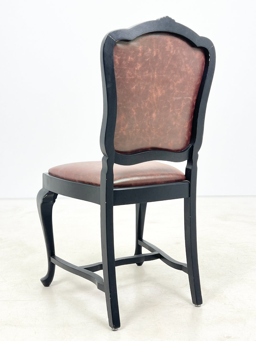 HK1469-kedes-9 Medinės kėdės su eko oda 4 vnt. komplektas 56x52x101 cm, 52 cm