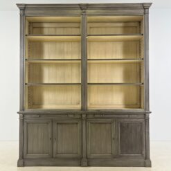 Klasikinio stiliaus knygų lentyna su apatine spintele 44x202x241 cm