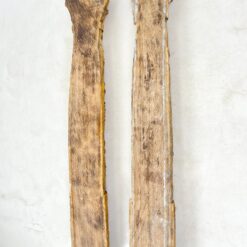 Senovinės medinės drožinėtos kolonų tipo sienos apdailos 2 vnt. kompl. 24x52x244 cm