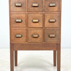 Ąžuolinė devynių stalčių archyvavimo komoda 44,5x61x96 cm