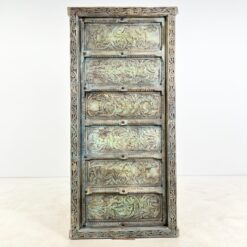 Dekoratyvinės drožinėtos medinės durys 7,5x92,5x192 cm