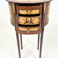 Liudviko XV laikotarpio stiliaus medinė spintelė su žalvario detalėmis 30,5x40x69,5 cm