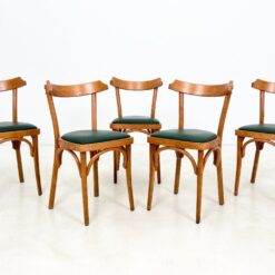 Medinė kėdė eko odos sėdimąja dalimi 44x44x82 cm, 49 cm