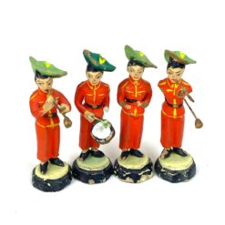 Keramikinės muzikantų figūrėlės 4 vnt. komplektas