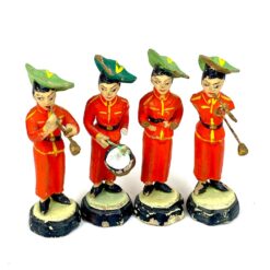 Keramikinės muzikantų figūrėlės 4 vnt. komplektas