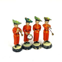 Keramikinės muzikantų figūrėlės 4 vnt. komplektas