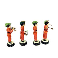 Keramikinės muzikantų figūrėlės 4 vnt. komplektas