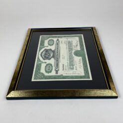 Calumet & Hecla, Inc. 15 vnt. akcijų sertifikatas medžio rėme 2×44,5×34,5 cm