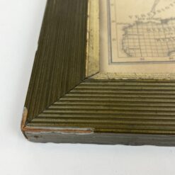 Hamburg – Amerika Linie 1901 m. žemėlapis mediniame rėme su stiklu 1,5×48,5×29,5 cm