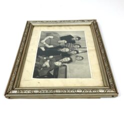 Vintažinė šeimos nuotrauka mediniame rėme su stiklu 2×35,5×29 cm