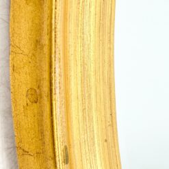 Ovalus pakabinamas veidrodis mediniame aukso spalvos rėme 2x55x64,5 cm