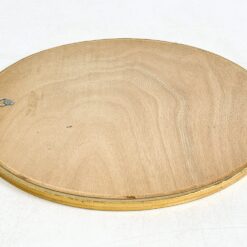 Ovalus pakabinamas veidrodis mediniame aukso spalvos rėme 2x55x64,5 cm