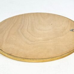 Ovalus pakabinamas veidrodis mediniame aukso spalvos rėme 2x55x64,5 cm