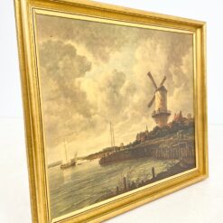 Jacob van Ruisdael darbo “Windmill at Wijk bij Duurstede” printas mediniame rėme 6×97,5×82 cm