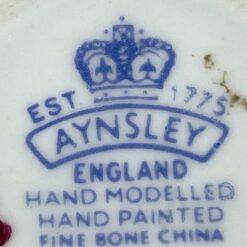 Porcelianinė Aynsley statulėlė gėlių puokštė 5,5x5x5 cm