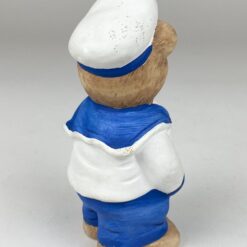 Keramikinė rankų darbo statula “Meškinas jūrininkas” 6x7x13 cm