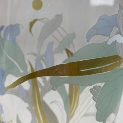 Stiklinė Rosenthal vaza su gėlių atvaizdais 12x12x26,5 cm