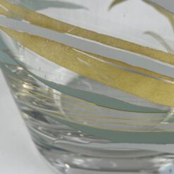 Stiklinė Rosenthal vaza su gėlių atvaizdais 12x12x26,5 cm