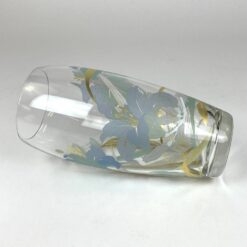 Stiklinė Rosenthal vaza su gėlių atvaizdais 12x12x26,5 cm