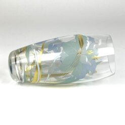 Stiklinė Rosenthal vaza su gėlių atvaizdais 12x12x26,5 cm