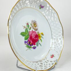 Porcelianinis ažūrinis “Burg Lindau” serviravimo dubenėlis 19x19x4,5 cm