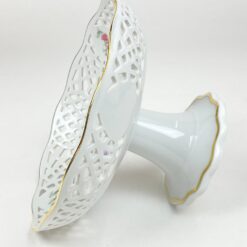 Porcelianinis ažūrinis “Burg Lindau” serviravimo indas su kojele 19x19x11 cm