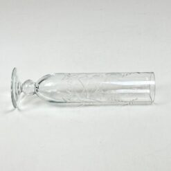 Krištolinė vaza su augalų motyvais 7x7x23,5 cm