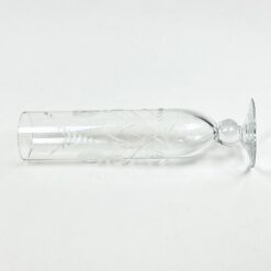 Krištolinė vaza su augalų motyvais 7x7x23,5 cm