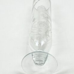 Krištolinė vaza su augalų motyvais 7x7x23,5 cm