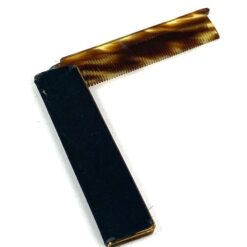 Plastikinės kelioninės šukos su žalvario dėklu, siuvinėta apdaila 11×2,5×1 cm