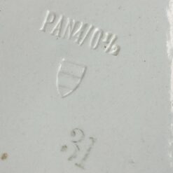 Porcelianinės lėkštutės su metalo apvadais 3 vnt. kompl. 9,5×9,5×1,5 cm