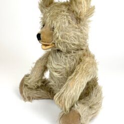 Vintažinis pliušinis meškinas reguliuojamomis galūnėmis 15x28x46 cm