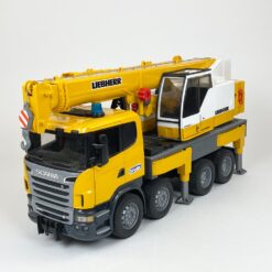 Žaislinis vokiškas “Bruder” kranas Scania Liebherr 1:16 62×18,5×27 cm