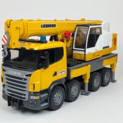 Žaislinis vokiškas “Bruder” kranas Scania Liebherr 1:16 62×18,5×27 cm