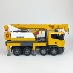 Žaislinis vokiškas “Bruder” kranas Scania Liebherr 1:16 62×18,5×27 cm