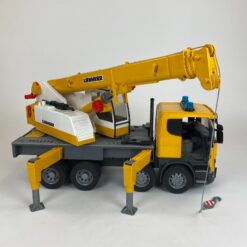 Žaislinis vokiškas “Bruder” kranas Scania Liebherr 1:16 62×18,5×27 cm